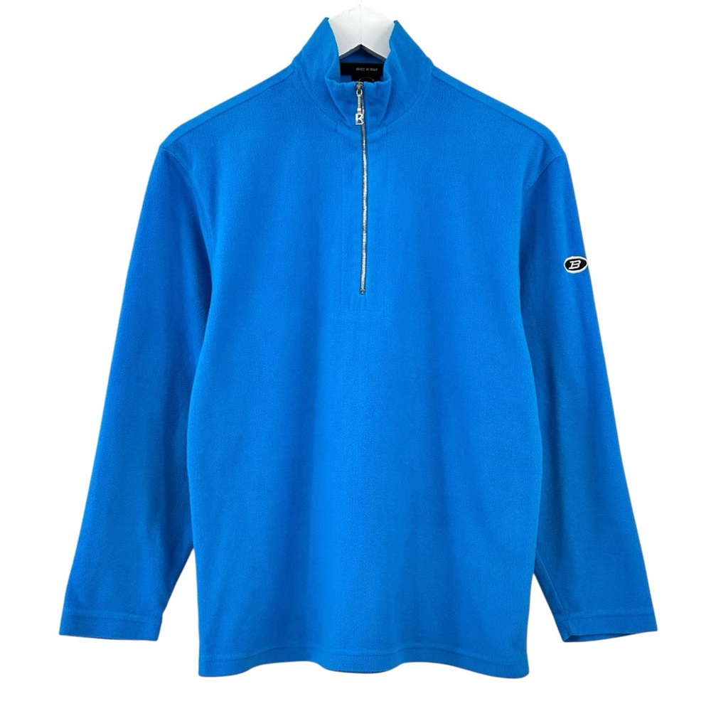 BOGNER Paris Blue Half Zip Pullover Fleece Sweater sz XS